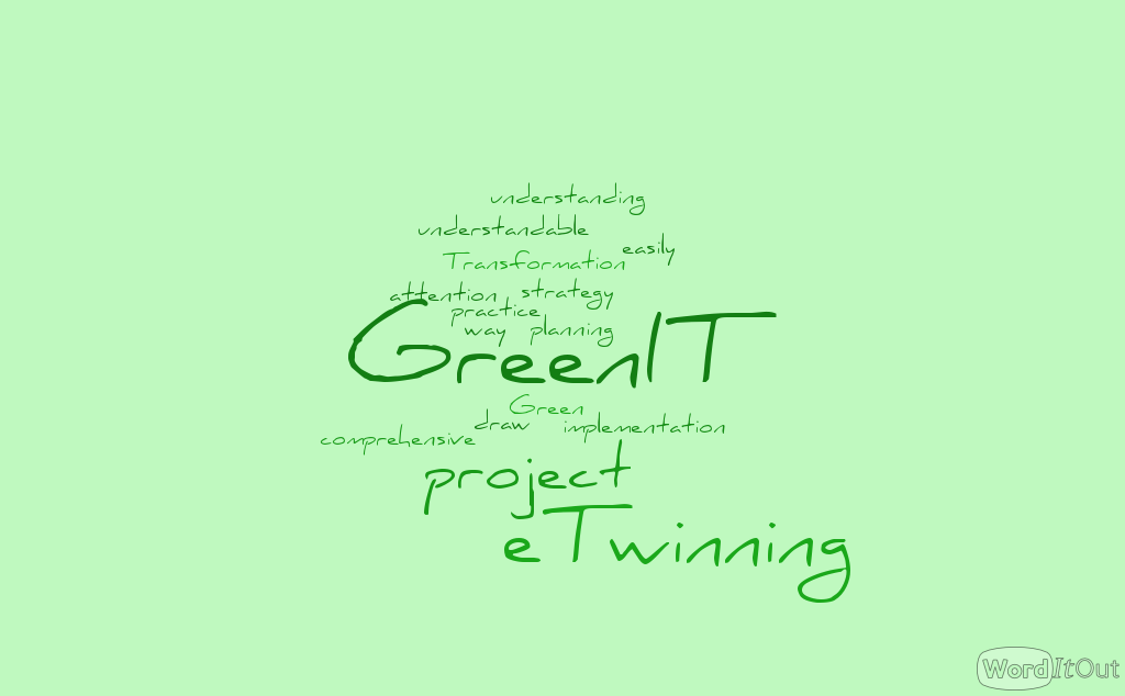 eTwinning project Transformation To Green IT