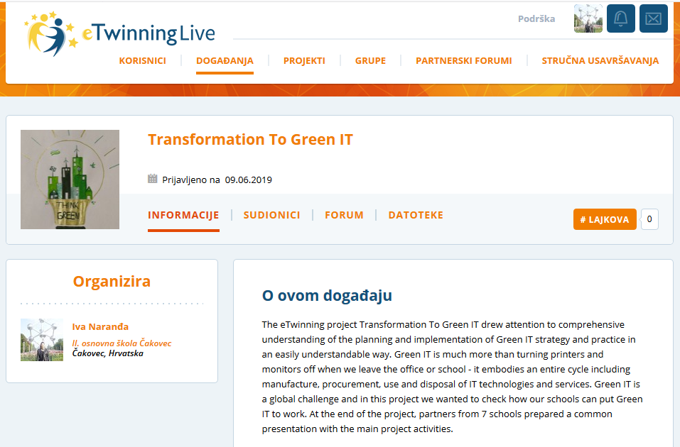 eTwinning Live Event Transformation To Green IT