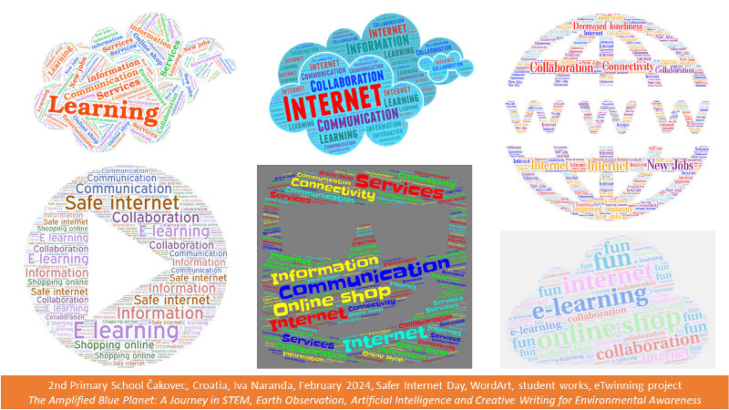 Safer Internet Day - word clouds - eTwinning